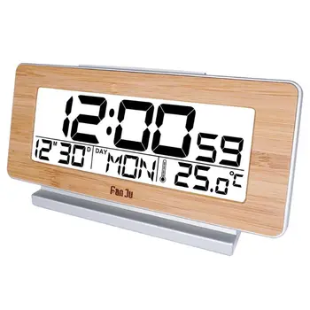 Multi-funkcija, LCD Ekranas, Skaitmeninis Laikrodis-Žadintuvas Termometras 12H/24H Laiko Kalendorius Atidėti Apšvietimas Stalinis Laikrodis
