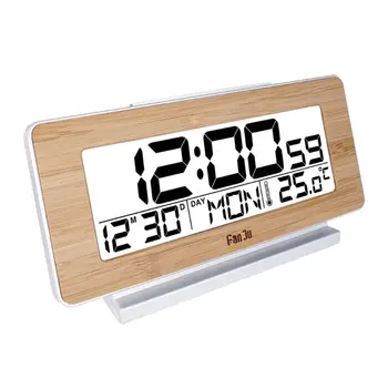 Multi-funkcija, LCD Ekranas, Skaitmeninis Laikrodis-Žadintuvas Termometras 12H/24H Laiko Kalendorius Atidėti Apšvietimas Stalinis Laikrodis