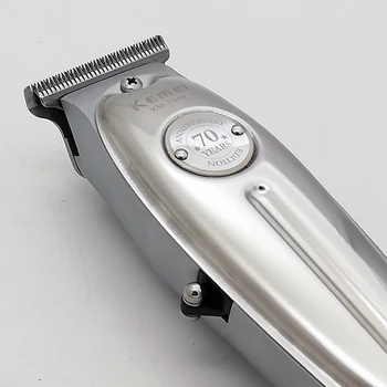 Kemei 1949 Profesionali Plaukų Clipper Visi Metalo Vyrų Elektros Belaidžius Plaukų Žoliapjovės 0mm Baldheaded T Mentės Apdaila Mažesne Mašina