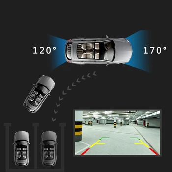 Automobilių DVR Dashcam Automobilių Fotoaparatas Dual Objektyvas 1080P Brūkšnys Kamera Vaizdo įrašymas Su Galinio vaizdo Kamera, Automobilio Kamera, Diktofonas