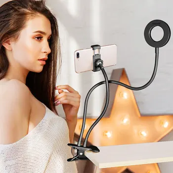 Foto Studija Selfie LED Šviesos Žiedas su mobiliojo Telefono, Mobiliojo telefono Laikiklis, skirtas 