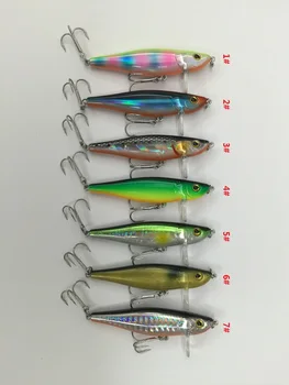 12g/7cm Žvejybos masalas Vibracijos Suvilioti Kinija kabliuko Nuskendimo Tipas Septynių spalvų pasirinkimą