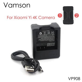 Vamson Dual Port Baterijos Įkroviklio Xiaomi už Xiao yi 4K Veiksmų Fotoaparato tarptautinės
