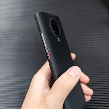 Nekilnojamojo Anglies Pluošto Telefoną atveju Xiaomi Redmi K30 Pro Poco F2 Pro Ultra antidetonaciniai Aramido Pluošto