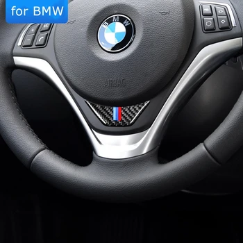 BMW E84 X1 Automobilio Vairo aplinkosaugos ¾enklelis M juostele Emblema Lipdukai 2011-M. Anglies Pluošto Apdaila, Automobilių Stilius M Sporto Reikmenys