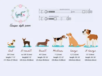 Sakura Šuniukas Antkaklio ir Pavadėlio Komplektas su peteliškę Šuo Karoliai su plastikine Sagtimi Didelių ir Mažų Šunų XXS-XL Naminių Reikmenys