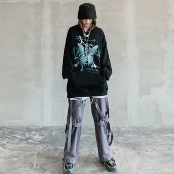 Hybskr 2020 m. Rudens Žiemos Nauji vyriški Tiesiai Haremo Kelnės korėjos Streetwear Žmogus Laisvas Kulkšnies Ilgis Moteris Japonijos Mados Kelnės