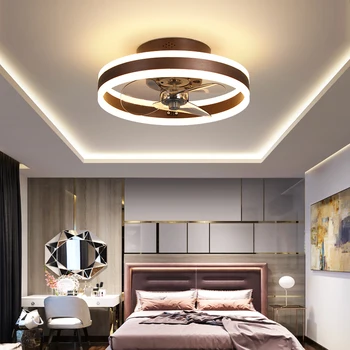 Šviesos prabanga ventiliatorius lempos miegamojo lempa valgomasis gyvenamasis kambarys nuotolinio valdymo lubų lempa su elektros ventiliatorius