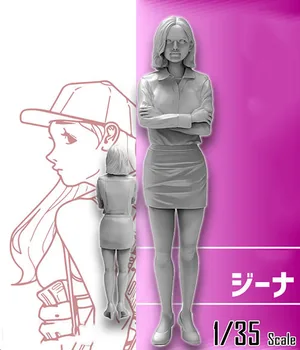 1/35 šiuolaikinės mergina senovės -- stovėti Dervos pav Modelis rinkiniai Miniatiūriniai gk Unassembly Unpainted