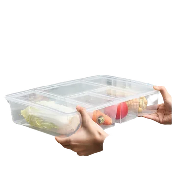 Maisto produktų Laikymo Dėžutė Virtuvės Reikmenys Šaldytuve Daržovių ir Skaidrią Uždaromos Organizatorius Kamera su Dangčiu Šiukšlių Rūšiavimo Dėžutę