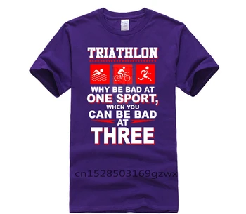Mada marškinėliai vyrams Triatlonas, Kodėl Būti Blogai Ne Vieną Sporto, Kai Jūs Galite Būti Blogai Trys Nuostabios Trumpas Viršuje vyriški marškinėliai