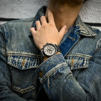 BOBO PAUKŠČIŲ Prabangūs vyriški Žiūrėti Šviesos Rankas Daugiafunkcį Chronograph Laikrodis relogio masculino su Dėžutės Valentino Dienos Dovanų