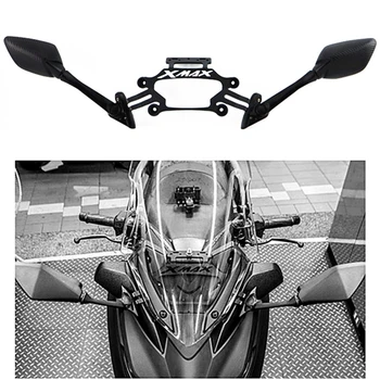 Už Yamaha XMAX X-max 250 300 Motociklo CNC Aliuminio Priekinis Stovas Laikiklis Mobiliojo Telefono Laikiklis GPS Plokštės Laikiklis Veidrodėliai Modifikuotas