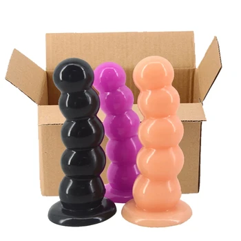 Didelis dildo stipri siurbimo karoliukai analinis dildo dėžutėje supakuota butt plug kamuolys analinis kaištis sekso žaislai moterims, vyrams suaugusiųjų produktas, sekso parduotuvė