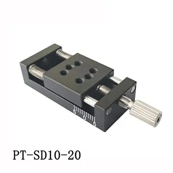 PT-SD10-20 Miniatiūrinė Rankinė linijinis Etape, Tikslaus Vertimo Platforma, Optinis Stumdomas Staliukas, z ašių linijiniai skaidrių 10mm Kelionės