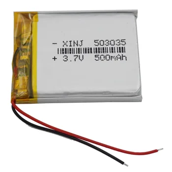 XINJ 3.7 V 500mAh Ličio Polimerų Baterija 2pin 1.0/1.25/1.5/2.0/2.54 mm kištukas, Skirtas GPS Automobilinio DVR Kamera MP3/MP4 Automobilių navigacijos 503035