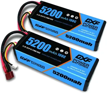 DXF Lipo Baterija 11.1 V 3S 14.8 V 5000Mah 4S 5200Mah 6500Mah 50C 100C 200C RC 1/8 1/10 Buggy Sunkvežimių Arrma xxmax Automobilį