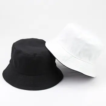 LDSLYJR 2020 Medvilnės vientisos spalvos juoda ir balta Kibiro Kepurę Žvejys Skrybėlę lauko kelionių skrybėlė nuo Saulės Bžūp Skrybėlės Moterims ir Vyrams 28