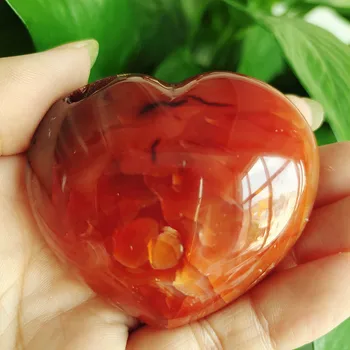 Trys natūralus raudonasis agatas kristalai širdies namų puošybai crystal healing akmenys