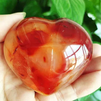 Trys natūralus raudonasis agatas kristalai širdies namų puošybai crystal healing akmenys
