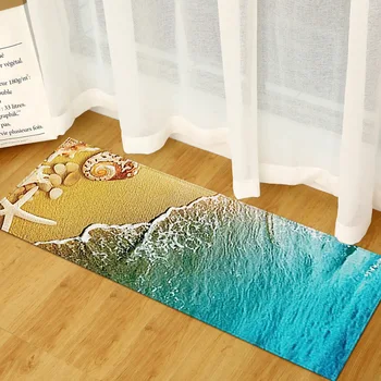 3d Beach dekoracijos kilimas durų kilimėlis virtuvės absorbentas ilgai juostelės kiliminė danga miegamajame, gyvenamasis kambarys kilimų namo aukšte kilimėlis durų tapete užsakymą