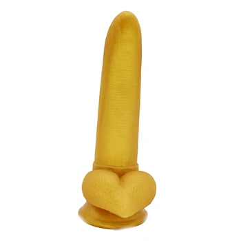 FAAK kengūros auksinės varpos silikono elnias dildo su siurbtuko sekso žaislai moterims, moteriška masturbator, gėjų, lesbiečių Suaugusiųjų žaidimai