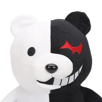 25cm 40cm Dangan Ronpa Super Danganronpa 2 Monokuma Black&White Bear Pliušinis Žaislas Meškiukas Minkštas iškamša Lėlės, Žaislai