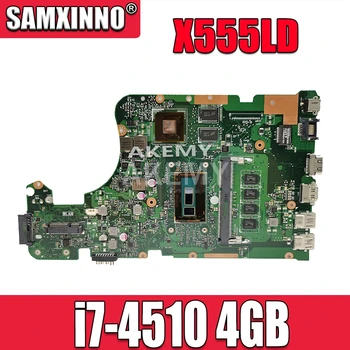 X555LD i7-4510 4GB RAM Nešiojamojo kompiuterio motininė plokštė, Skirta Asus X555LI X555LF F555L K555L X555LD X555LN rev3.1/3.0/1.1/2.0 mainboard