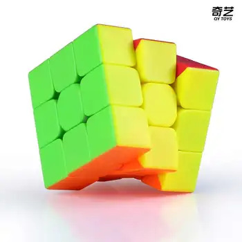 QiYi Kariai S Magiškasis Kubas 3x3x3 Spalvinga Stickerless greitis kubo antistress Švietimo Puzzle Kubeliai Žaislai Žaidimas Dovanos