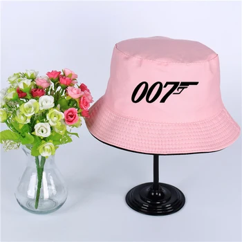 007 Šmėkla logotipas Vasaros skrybėlę moterų ir vyrų Panama kibirą bžūp 007 Šmėkla dizaino butas skydelis žvejys skrybėlę plataus kraštais skrybėlę