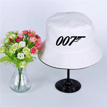 007 Šmėkla logotipas Vasaros skrybėlę moterų ir vyrų Panama kibirą bžūp 007 Šmėkla dizaino butas skydelis žvejys skrybėlę plataus kraštais skrybėlę