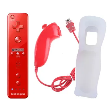 2 1 Nintend Wii Motion Plus Belaidžiai Nuotolinio Gamepad Valdiklis, Skirtas Wii Nunchuck Belaidžio Nuotolinio Valdymo Controle Kreiptuką Joypad
