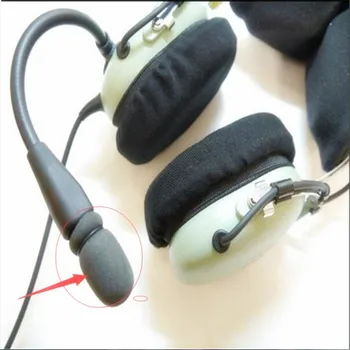 Linhuipad Aviacijos minkštas putų mic priekinio stiklo mikrofonas apima Sponge prekinis, galinis stiklo tilptų David Clark M-7 mikrofoną su ausinėmis, 10 VNT.