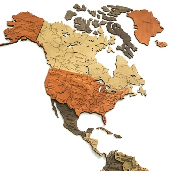 Multi-lygio mediniai pasaulio žemėlapio spalvos šalių 140x80 cm, sienų apdaila, rusų, lietuvių kalba, pasaulio žemėlapyje sienos 3d, sienų apdaila, Sienų lipdukai, vidaus, kambario, apdailos, 3d sienų lipdukai