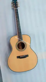 Nemokamas pristatymas AAAA visos kietosios cocobolo medienos gitara nitro apdailos OM gitara atnaujinti X ruošiasi rankų darbo custom OM akustine gitara