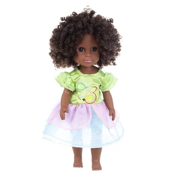 35CM Afrikos Lėlės Kalėdų Geriausia Dovana Kūdikiui, Merginos Juoda Žaislas Mini Mielas Sprogstamųjų šukuosena Lėlės Vaikų Mergaičių