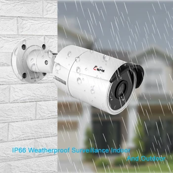 Valdytojas H. 265 1080P 2MP Kulka IP Kamera Lauko CCTV Saugumo Kameros 12V Arba 48V PoE Neprivaloma P2P Judesio Aptikimo ONVIF