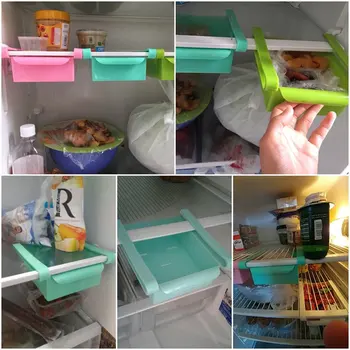 Eco-Friendly Daugiafunkcį Virtuvės Šaldytuvas stalčiuko Šaldytuvas Šaldiklio Lentynos Laikiklis Pull-out Stalčių Organizatorius Erdvė užsklandos