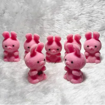 20pcs/daug Gražių Mielas Velvet Pink Bunny Žaislai Mergaitėms, Žaislai Triušis Gimtadienio Dovana, Namų Puošybai Raktų pakabukai rankines