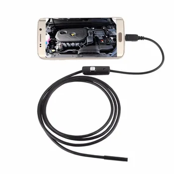 6 LED 7mm 3/3.5/5m Objektyvas USB Tikrinimo Endoskopą Kamera Gyvatė Vamzdis IP67 atsparus Vandeniui Borescope Android PC