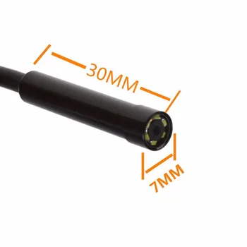 6 LED 7mm 3/3.5/5m Objektyvas USB Tikrinimo Endoskopą Kamera Gyvatė Vamzdis IP67 atsparus Vandeniui Borescope Android PC