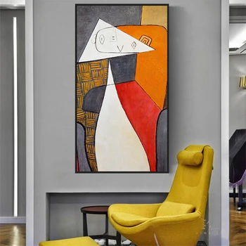 Abstrakčios Tapybos ant Drobės Picasso Garsaus Meno Reprodukcijų Sienų Plakatai ir Spausdinimo Kabinti Nuotraukas Kambarį