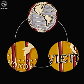 5VNT JAV Jūrų Pėstininkai Vietnamo Karo Karinės Aukso Iššūkis Monetos JAV Metalo Suvenyrų Monetos