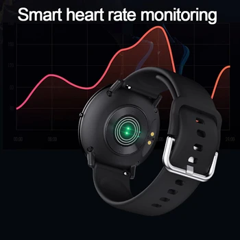 LS V118 Žmogaus Širdies ritmo Miego Tracker Smart Žiūrėti Kūno Temperatūros Rekordą Moterų Smartwatch jutiklinių Šviesos Kūno Bracelat