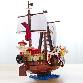432pcs Vienos Vienetų Blokai Tūkst. Saulėtas Piratų Laivas Luffy Blokai Modelis Techinc Idėja Duomenys Žaislai Vaikams