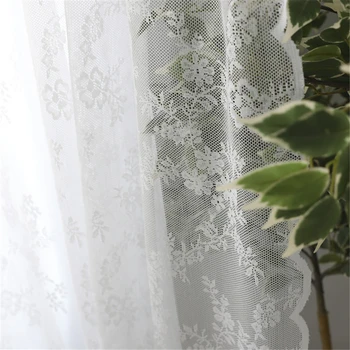 Europos Balta nėrinių vien užuolaidos kambarį miegamojo langą, tiulis užuolaidų, užuolaidos serape namų dekoro