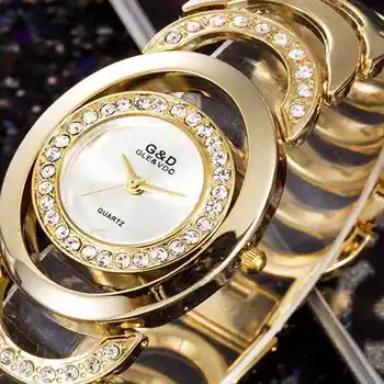2018 Naują Aukščiausio Prabangos Žiūrėti Moterų Prekės Kvarciniai Laikrodžiai Plonas Nerūdijančio Plieno Kvarcinis Laikrodis Mados atsitiktinis laikrodžiai