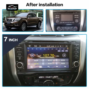 DSP Android 9 Automobilių DVD Grotuvas, Nissan Navara NP300 m+ Automobilinis GPS Navigacijos auto radijas Stereo multimedijos galvos vienetas diktofonas 64