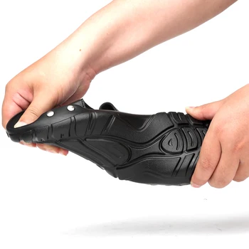 Valstone Odos Šlepetės Vyrų 2020 m. vasarą Kokybės sandalai Split odos Paplūdimio bateliai hombre sandalias juoda Papildomų plius dydis 38~52