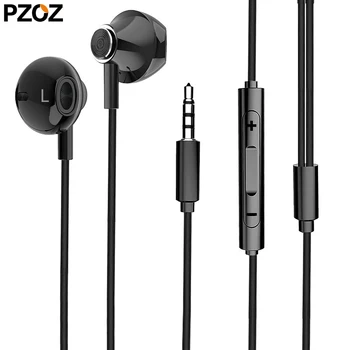 PZOZ In-Ear Stereo Bass Ausinės Žaidimų Ausinių laisvų Rankų įranga Sporto Laidinio Ausines Su Mikrofonu 